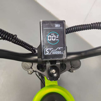 Vélo électrique de style vintage, pneus larges de 20 pouces, 500W, 48V16Ah, autonomie de 40-50 km, frein à disque, tout-terrain, couleur personnalisée