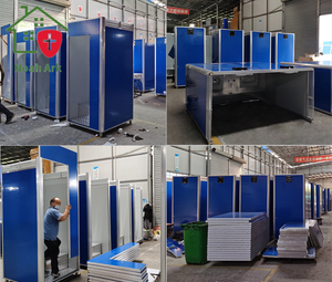 Inodoro portátil prefabricado, inodoro de acero para Exteriores, Oficina, parque, apartamento, escuela, Hospital, Panel sándwich de acero - Product Image 6