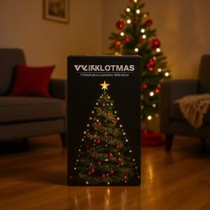 Luces de Red para Árbol de Navidad VINKLOTMAS, 180 LED Blanco Frío, 70.9 Pulgadas, Control Manual, Alimentación CA - Product Image 2