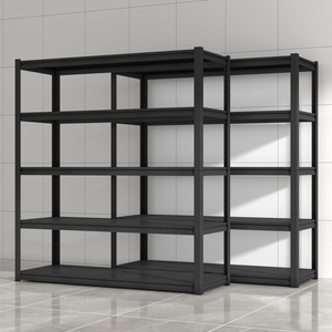 Étagère de rangement en acier pour la maison avec étagères réglables - Product Image 1