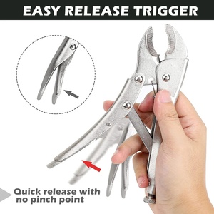 Cnfb Nhiệm Vụ Nặng Nề 10 ''Inch Chống Ăn Mòn Thép CR-V Công Nghiệp Cấp Hướng Dẫn Sử Dụng Cố Định Phổ Kìm Cong Hàm Kẹp Metric - Product Image 4