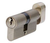 Cylindre de serrure en alliage de zinc à profil européen Cylindre de serrure de porte en laiton en bois de 60mm