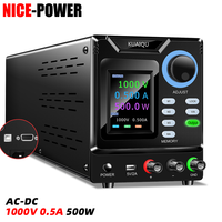 Alimentation électrique CC haute puissance de laboratoire NICE-POWER SPPS-D1000-5, 1000V 0.5A, réglage de précision par bouton pour la R&D des appareils électroniques