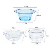 Gobelets jetables en PS/polyéthylène Tengqun, forme florale, transparents, résistants à la décoloration, pour desserts/mousse/gobelets à boisson, 101-200 ml