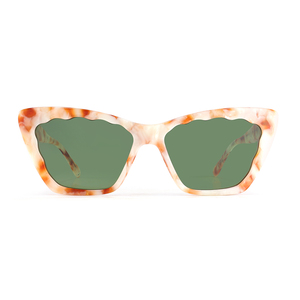 Figroad mới sang trọng thời trang vuông kính mát phụ nữ cổ điển đinh tán kính mặt trời UV400 kính mát handmade Acetate khung - Product Image 2