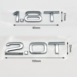 Emblema 3D in ABS Cromato <span class=keywords><strong>Nero</strong></span> con <span class=keywords><strong>Logo</strong></span> 1.8T 2.0T 3.0T, Adesivo per Auto <span class=keywords><strong>Audi</strong></span> A1 A2 A3 A4 A5 A6 A7 S3 S4 S5 S6 RS TT, Accessori - Product Image 3