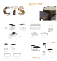 Table basse en acier inoxydable et bois au design classique Zhenye, table d'appoint moderne en verre trempé, catalogue de produits