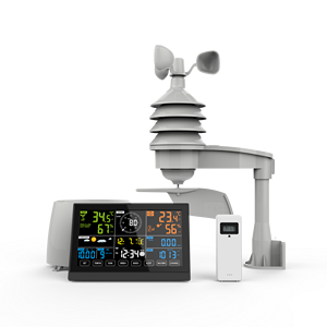 風速計付きの新しいデジタルワイヤレス温度計湿度計気圧計UV気象台 - Product Image 2