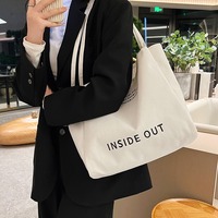 Sac fourre-tout en toile personnalisé avec logo, poche intérieure, bandoulière, taille personnalisée, sac messager