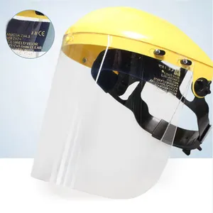 RHK 공장 판매 보호 안티 안개 명확한 안전 얼굴 방패 헤드 기어 얼굴 보호
