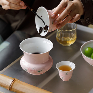 Guanlan Ceramic <b>Tea</b> Dregs Bucket With Floral Design For Kung Fu <b>Tea</b> <b>Set</b> Accessories Water Bowl 2025 Dehua Origin - Product Image 1