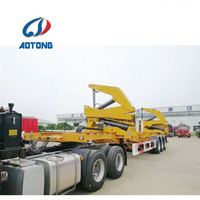 Chine 37T Boîte de chargeur de semi-remorque contrôlée par manette 20Ft 40Ft Sidelifter à 3 essieux pour la vente de boîte latérale de conteneur