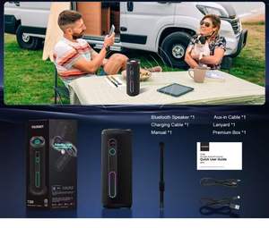 Haut-parleurs doubles IPX7 en promotion usine avec quatre lumières RGB, longue autonomie de batterie et expérience sonore stéréo immersif - Product Image 5