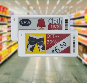 e-ink esl 2025 new Arrival 4 color electronic 2.9-inch ultra-<b>thin</b> low-power electronic ink screen <b>shelf</b> label for supermarket - Product Image 1