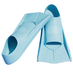 Full foot closed feet short swim training fins swimming flippers for adults