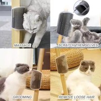 Brosse de toilettage murale pour chat, peigne auto-nettoyant pour chat, pour la perte de poils et le massage