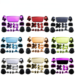 Botões NSLIKey Chrome ABXY para PS5 3.0 BMD-030 Controlador Gamepad <span class=keywords><strong>L1</strong></span> <span class=keywords><strong>R1</strong></span> <span class=keywords><strong>L2</strong></span> <span class=keywords><strong>R2</strong></span> Gatilho Botão D-pad - Product Image 1