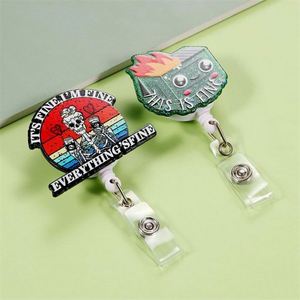 Promotional Hot Selling Plastic Custom Retractable Badge Reel <b>Clip</b> Personalized Acrylic Pattern Customization - Product Image 3
