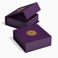 Boîte d'emballage magnétique avec logo personnalisé, boîte cadeau en carton rigide recyclable, boîte en papier magnétique pliable de luxe pour cosmétiques