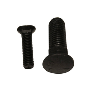 Boulon à tête elliptique en acier au carbone moyen, filetage complet, lame de grattoir, filetage grossier, grade 5, boulon de charrue à tête clip - Product Image 1