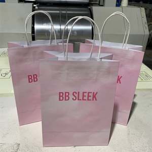 Sac en papier kraft personnalisé avec logo OEM, papier kraft recyclé brun, emballage alimentaire, 20*12*26CM 25*12*33CM, taille personnalisée pour le stockage des aliments - Product Image 3