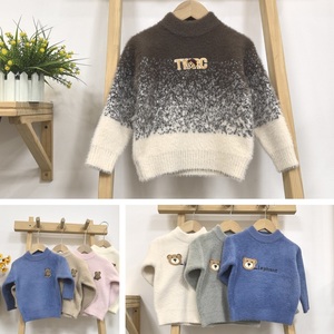 Alta Qualidade Custom Stock Kids Angora Knit Sweaters Luxo Macio Outono Plus Size para Crianças - Product Image 4