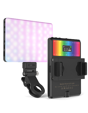 RGB Photography Light Portable Design 2500-6500k Linear Adjustment Vlogging, Youtube, TikTok Live Streaming