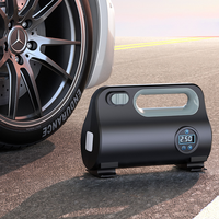 150psi Noir Numérique Gonfleur De Pneu DC 12V Filaire Mini Électrique Smart Voiture Pneu Pompe À Air 150 PSI Portable Compresseur D'air pour voiture