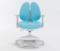 Chaise d'étude moderne pour enfants en plastique réglable avec design ergonomique, base pivotante pliable, utilisation en chambre, repose-pieds et réglage des accoudoirs
