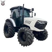 Tractor Agrícola 4x4 de 100-140HP con Motor Potente, Transmisión Automática, Resistente, Adaptable a Diversos Suelos, Multiusos