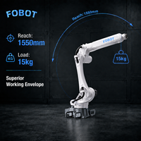 Robot Industrial de 6 Ejes FOBOT MB15-1550, Carga Útil de 15 kg, Alcance de 1550 mm, Precisión de ±0.03 mm, Clasificación IP67