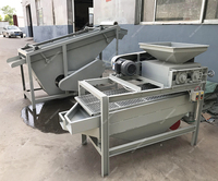 Macadamia Noten Beschieten Verwerkingsapparatuur Palm Kernel Sheller Ontdoppen Scheidingslijn Amandel Hazelnoten Noot Cracker Machine
