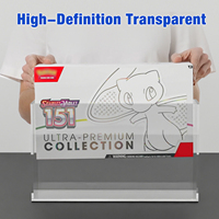 Boîte de présentation en acrylique transparente épaissie anti-UV 151 Ultra Premium Collection avec aimant puissant