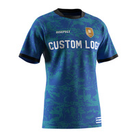 T-shirt à col rond de l'équipe de gymnastique pour hommes en gros Maillot court Chemises de rugby de Madagascar