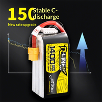 Batterie LiPo pour drone de course FPV Geeetech Format Gold Brick 50 850 1400 1550 2200mAh 150C 6S 22.2V avec connecteur XT60