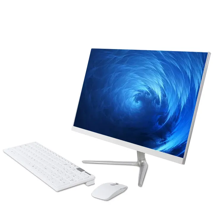 스탠드 21.5 23.8 27 인치 i3 i5 i7 i9 8gb mini를 한 대의 컴퓨터에 모두 OEM AIO PC Business 24 ''세트 올인원 데스크톱 컴퓨터