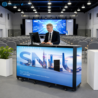 P2.604 Écran LED mural portable personnalisé avec pupitre de présentation intégré et table de console DJ LED pliable - Stock US