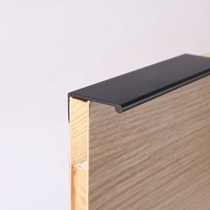 Aluminum Alloy Cabinet <b>Drawer</b> Handle Bar <b>Silver</b> Black Rose Gold Minimalist Design Easy Installation - Product Image 2