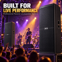 Enceinte professionnelle double 15 pouces SRX-725, pleine gamme, 2 canaux, pour DJ, discothèque, son surround pour fêtes