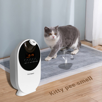 Purificateur d'air électrique réglable en mode brume, désodorisant, diffuseur d'arôme mural silencieux pour animaux domestiques, chats et chiens, plastique