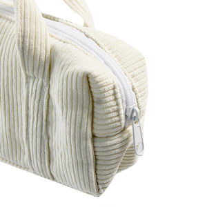 Özel logo taşınabilir ultra yumuşak çanta kişiselleştirilmiş moda renkli pürüzsüz fermuar kadife çanta çocuklar için klasik kampüs tarzı - Product Image 5