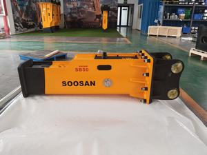 Brise-roche hydraulique SOOSAN SB50 de type silencieux avec cylindre à gaz azote pour excavatrices neuves ou d'occasion ou chargeuses-pelleteuses. - Product Image 5