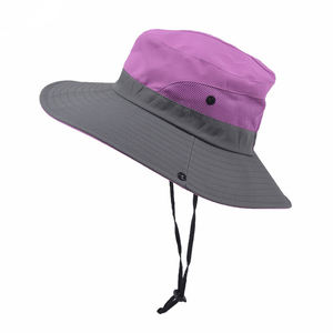 Sombrero para el sol con cola de caballo para mujer, protección UV, malla plegable, ala ancha, sombrero de pesca para playa con agujero para cola de caballo - Product Image 2