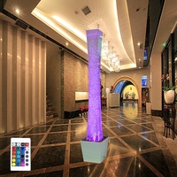 Panneau mural à bulles d'eau, pilier lumineux LED, vente directe d'usine, éclairage LED intérieur, décoration intérieure, pilier à bulles d'eau en acrylique