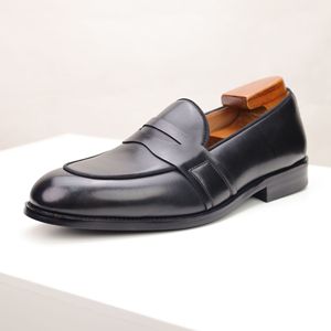 2026 New Plus Size Business Leather Shoes Slip-on Genuine Leather <b>Comfortable</b> Casual Leather Shoes - Product Image 5