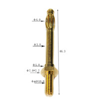 Prise banane personnalisée Amplificateur de haut-parleur Terminal Services d'usinage Acier inoxydable Cuivre Laiton Perçage CNC Brochage Reliure