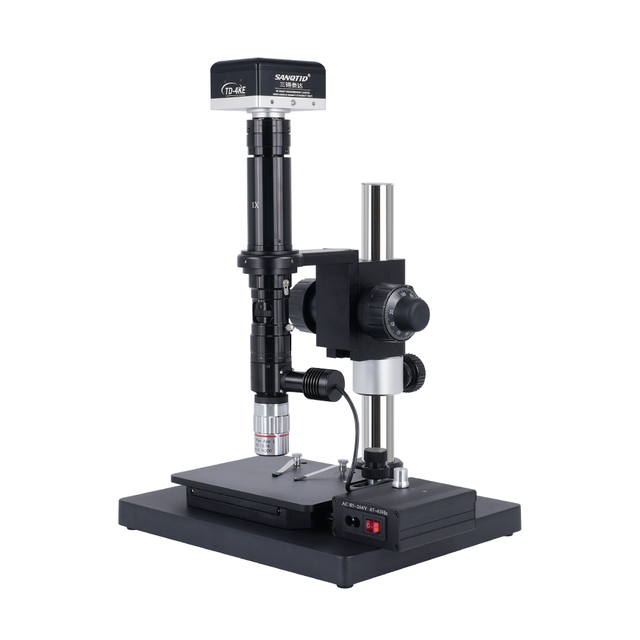 Digital Jewelry Inspection Microscope 4K Resolution Adjustable 0.7-4.5X Zoom USB Camera for Output Manual Focus Dioptric
