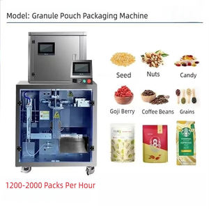 เครื่องบรรจุแบบตั้งอัตโนมัติเต็มรูปแบบควบคุมด้วย PLC ขับเคลื่อนด้วยมอเตอร์ สำหรับบรรจุผงอาหารเกรดอาหาร น้ำตาล ขนาด 100 กรัม-500 กรัม - Product Image 4