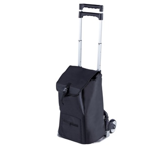 Katlanabilir El Arabası Çekme Arabası Küçük Römork Alışveriş Market Bagaj Arabası - Product Image 4