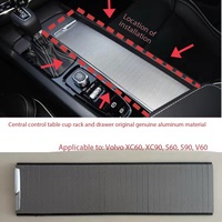 Pour pour S60 V60 XC60 S90 voiture appui-tête luxe en plastique porte-gobelet tirer rideau rouleau obturateur couverture